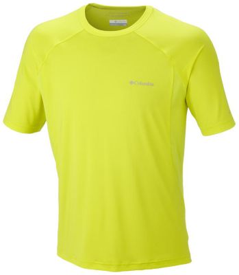Men's Sun Freeze Short Sleeve Top-Water - Yellow