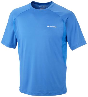 Men's Sun Freeze Short Sleeve Top-Water - Blue