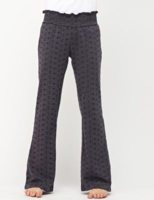 Girls' Pool Party Eyelet Jersey Pant - Navy / Dark Blue