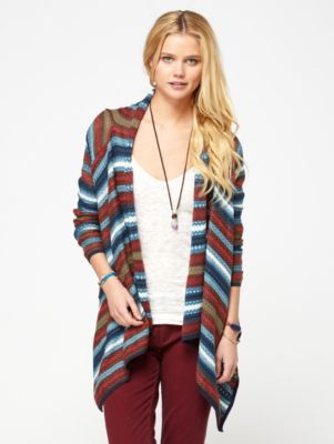 Women's Arena Cove Sweater - Blue Patterned