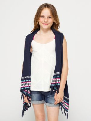 Girls' Overtime Sweater Vest - Navy / Dark Blue
