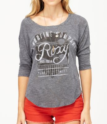 Women's Write Over 3/4 Sleeve Tee - Black