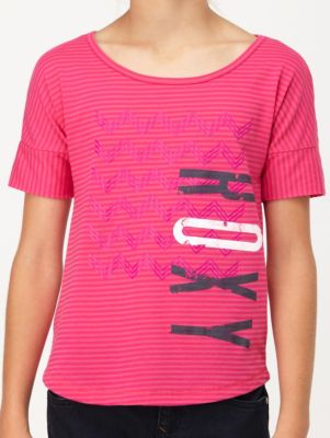 Girls' Free Runnin Elb Sleeve Logo Tee - Pink