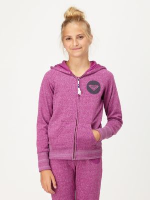 Girls' Windy Day Zip Hoodie - Purple