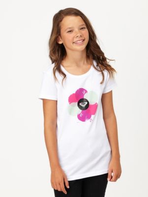Girls' Dream State Logo Short Sleeve Tee - White