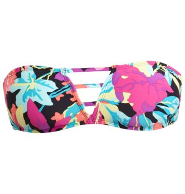 Women's Tropic Tango 3strap Bandeau Swim Top - Pattern