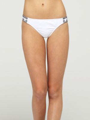 Women's Radiate Love Scooter Swim Bottom - White and Black