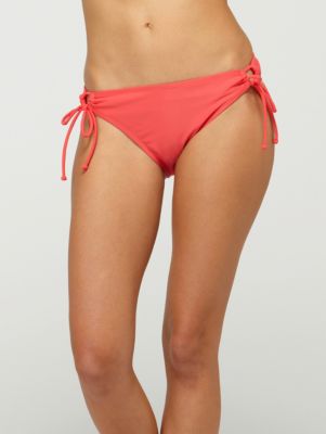 Women's Surf Essentials 70s Lowrider Tie Side Bikini Bottom - Pink
