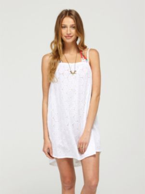 Women's Sunrise to Sunset Eyelet Coverup - White