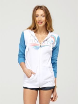 Women's In Stitches Zip Hoody - White