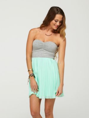 Women's One Day Soon Tube Dress - Green