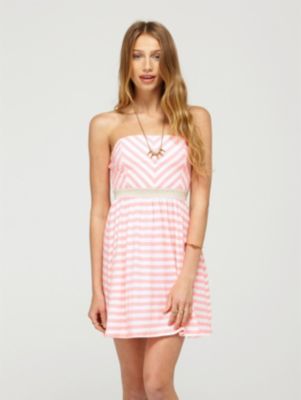 Women's Now You See It Tube Dress - Coral