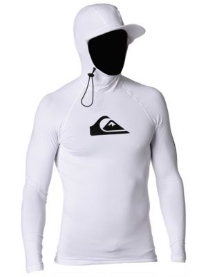 Men's Shaded Long Sleeve Hoody - White