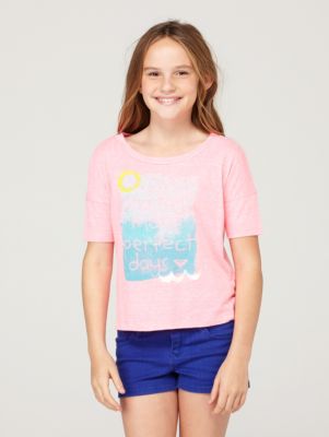 Girls' Bench Warmer Crop Tee - Pink