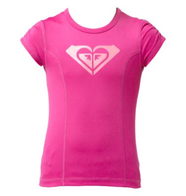 Girls' Caliente Sand Short Sleeve Rashguard 4-6 - Pink