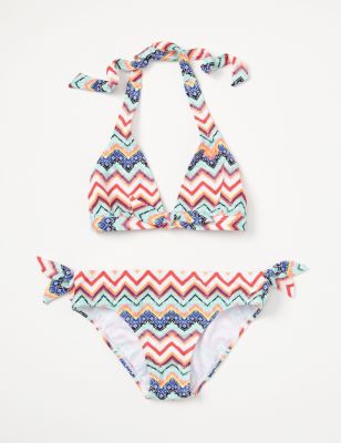 Girls' Eternal Summer 70's Halter 2 Piece Swimsuit - Pattern