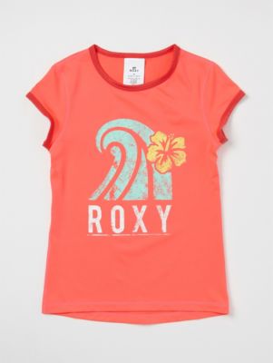 Girls' Summer Breeze Short Sleeve Rashguard - Coral