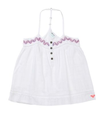 Girls' Too Hot Gauze Tank - White