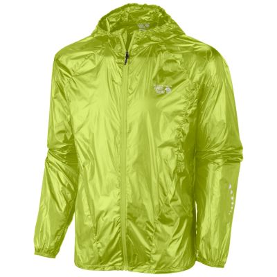 Men's Ghost Whisperer Hooded Jacket-Run - Light Green / Lime