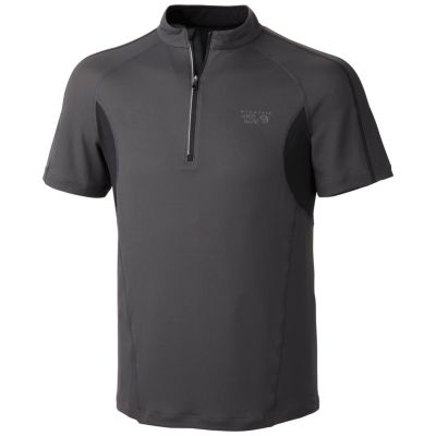 Men's Elmoro Long Sleeve Zip T-Run - Charcoal