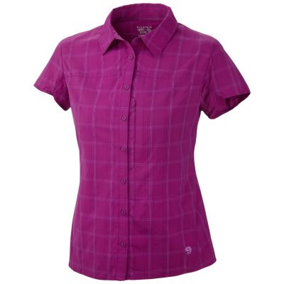 Women's Terralake Plaid Short Sleeve Shirt - Pink
