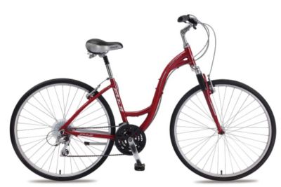 Women's Crosstown 1.0 Hybrid Bike - Red