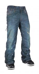 Men's LTD Destructed Denim Insulated Pant - Denim Blue