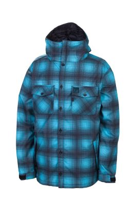 Men's Forecast Softshell Jacket - Blue Patterned