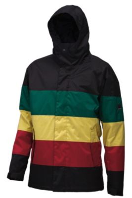 Men's Fracture Jacket - Black Patterned