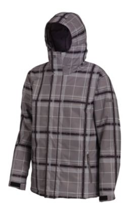 Men's Grid Jacket - Gray Patterned