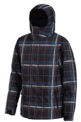 Men's Grid Jacket - Black Patterned