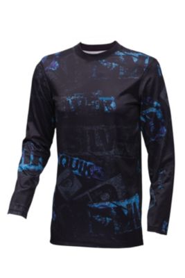 Men's Dune 1St Layer Top - Black Patterned