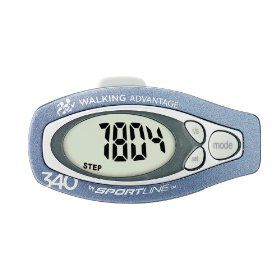 340 STEP/DIST. PEDOMETER,BLUE