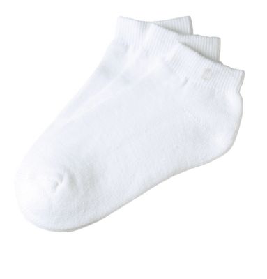 Women's ComfortSof Sportle 3 Pair – White