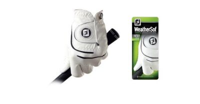 Men's WeatherSof Golf Glove- Reg Left Hand (2pack) - White