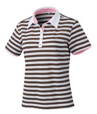 Women's Preppy Tech Stripe Polo