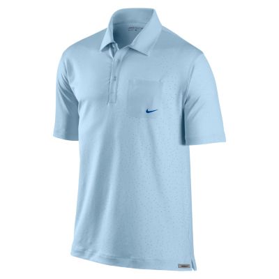 Men's Mesh Scatter Polo - Light Blue / Powder Blue