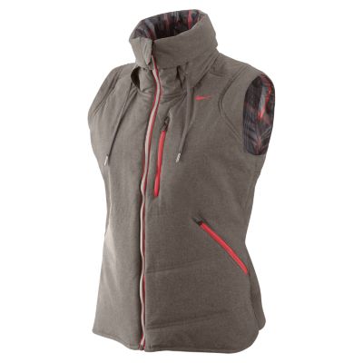 Women's Sport Puffer Vest - Brown