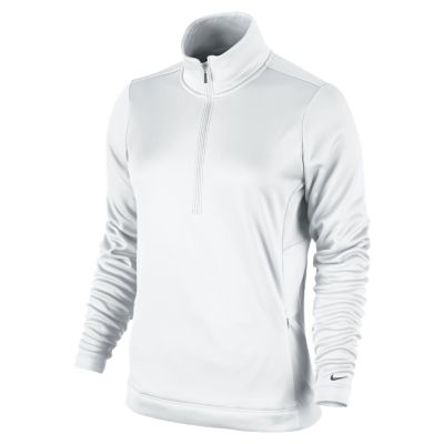 Women's Thermal 1/2 Zip Top - White