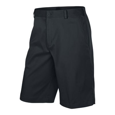 Men's Flat Front Tech Short - Black