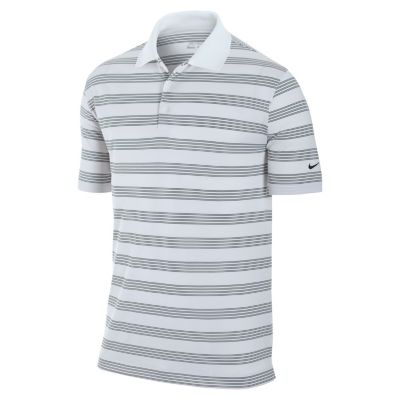 Men's Tech Core Stripe Polo - White