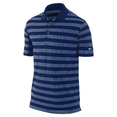 Men's Tech Core Stripe Polo - Navy / Dark Blue
