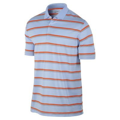 Men's Ultra Stripe Polo - Light Blue /  Powder Blue