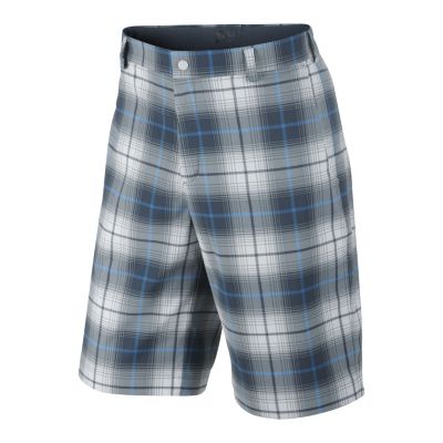 Men's Nike Golf Plaid Short - Blue Patterned