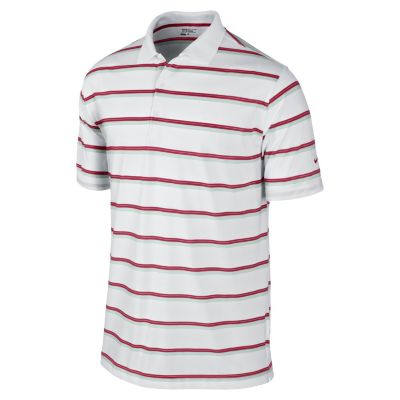 Men's Ultra Stripe Polo - White