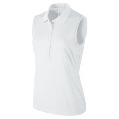 Women's Dot Collar Sl Polo Shirt - White