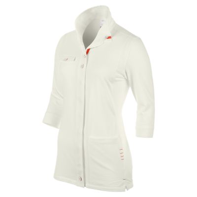 Women's Sport Full Button 3/4 Sleeve Top - Ivory / Bone