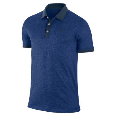 Men's Modern Colorblock S/S Polo - Navy / Dark Blue