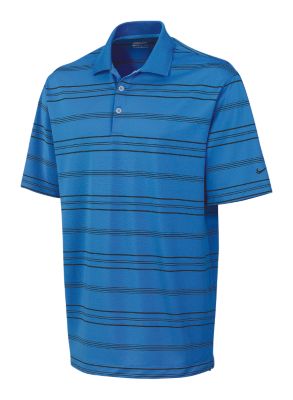 Men's Tech Key Stripe Polo - Blue