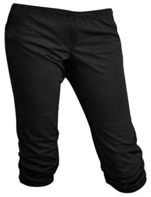 Women's Low Rise Softball Pants - Black